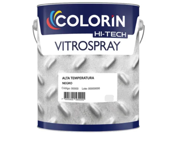 Esmalte Alta Temperatura Negro Colorin Vitrospray