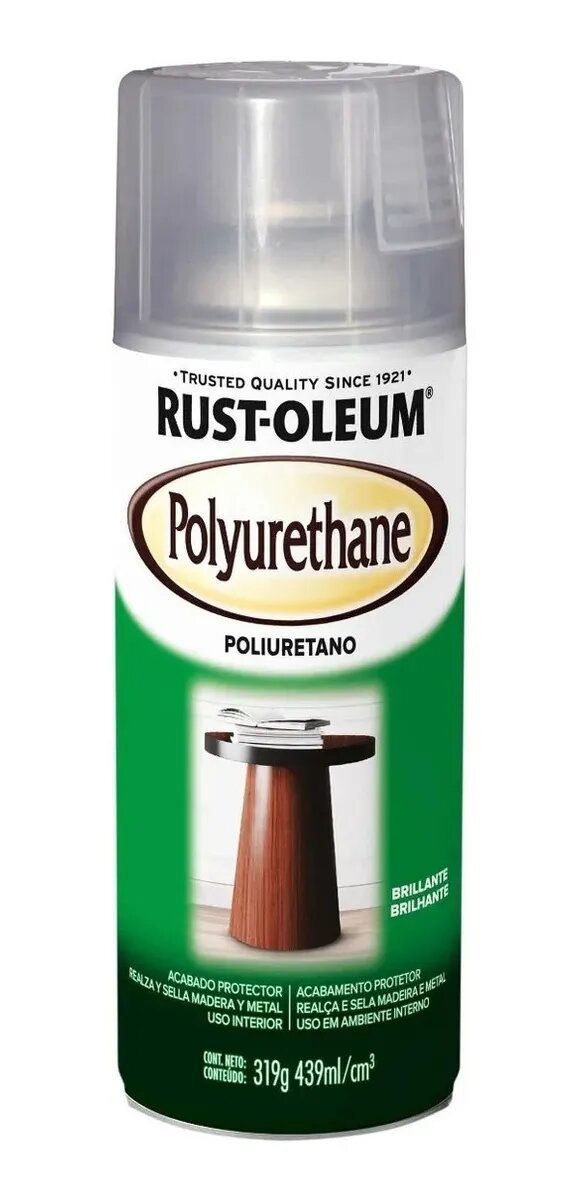 Aerosol Laca Poliuretanica Transparente Rust Oleum 340gr
