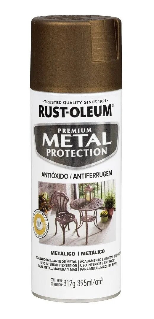Aerosol Metal Protection Metalizado Rust Oleum 312gr