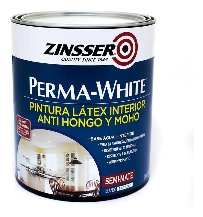 Perma White Latex Antihongo Antimoho Blanco