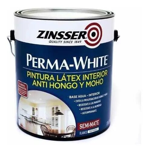 Perma White Latex Antihongo Antimoho Blanco