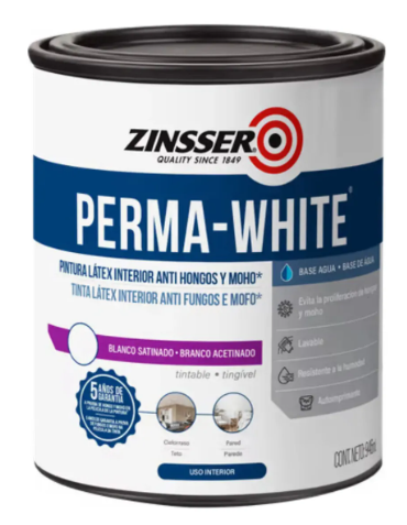 Perma White Latex Antihongo Antimoho Blanco