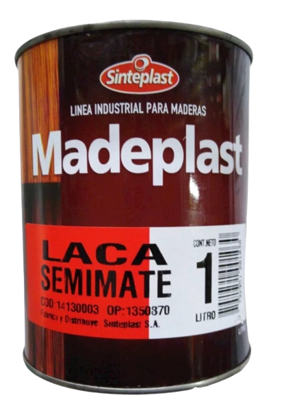 Laca Nitro Semi Mate Sinteplast. Maderplast
