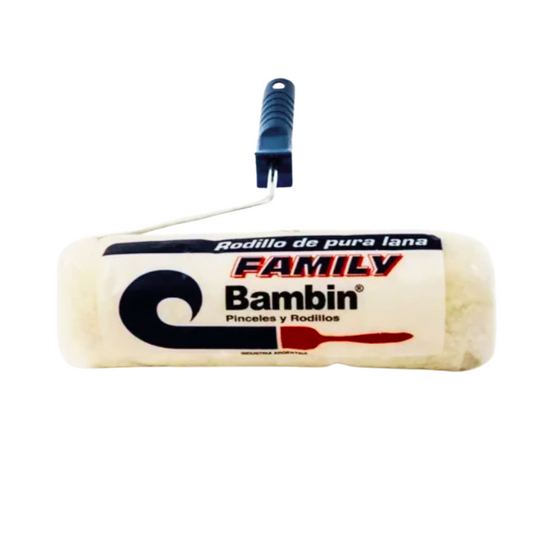 Rodillo Lana Natural Bambin Family X 17 Cm Premium