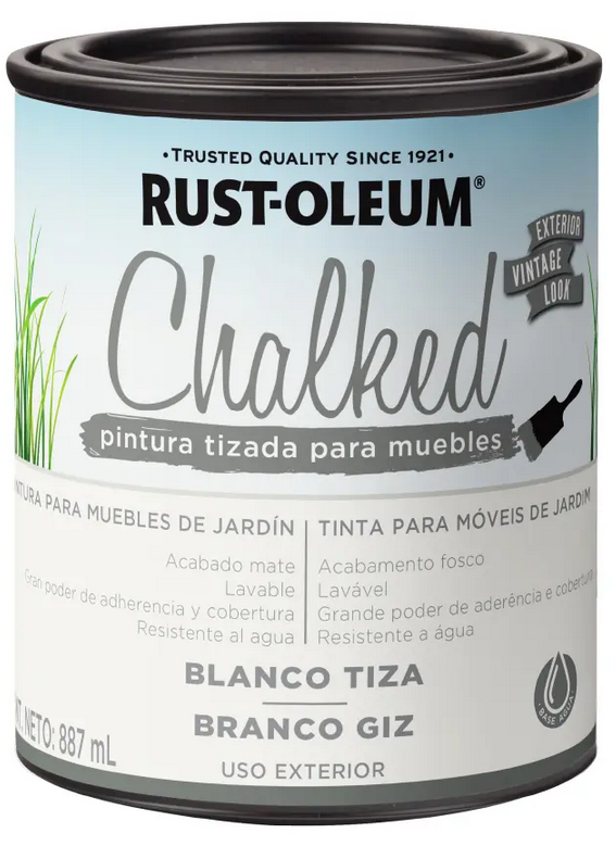 Chalked Pintura Tizada Al Agua Exterior Rust Oleum