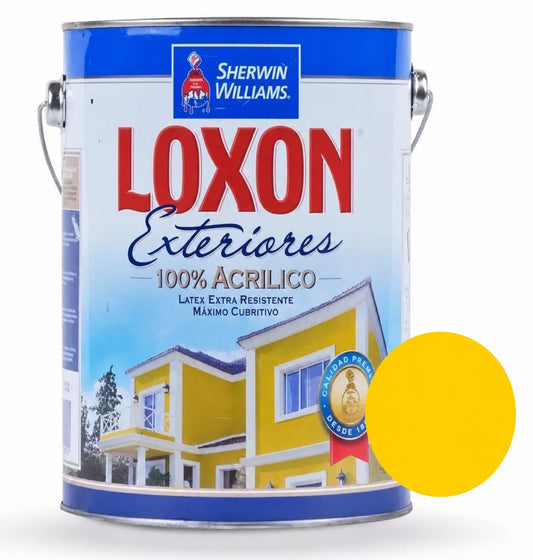 Loxon Amarillo. Latex Exterior Acrilico. Sherwin Williams