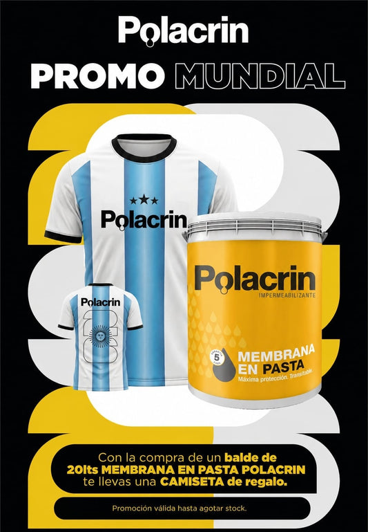 Polacrin Membrana en Pasta 20 Litros. + CAMISETA