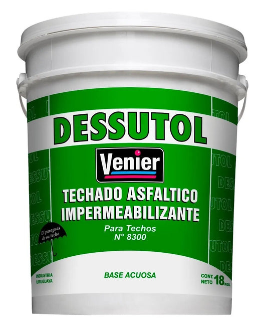 Dessutol 8300 Pintura Asfaltica Al Agua Venier 20 litros