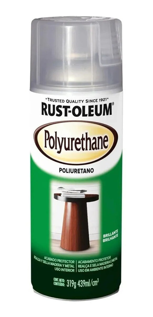 Aerosol Laca Poliuretanica Transparente Rust Oleum 340gr