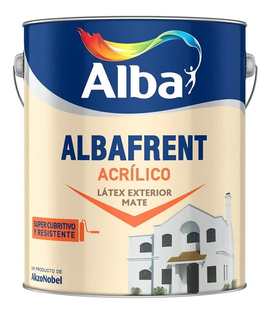 Albafrent Acrilico Pintura Latex Exterior Blanco