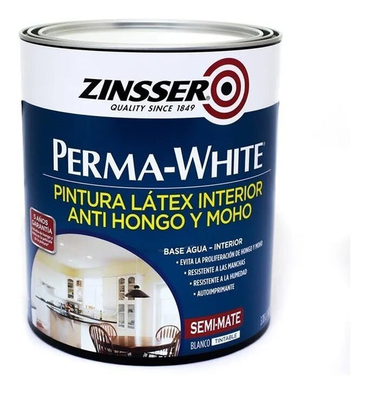 Perma White Latex Antihongo Antimoho Blanco